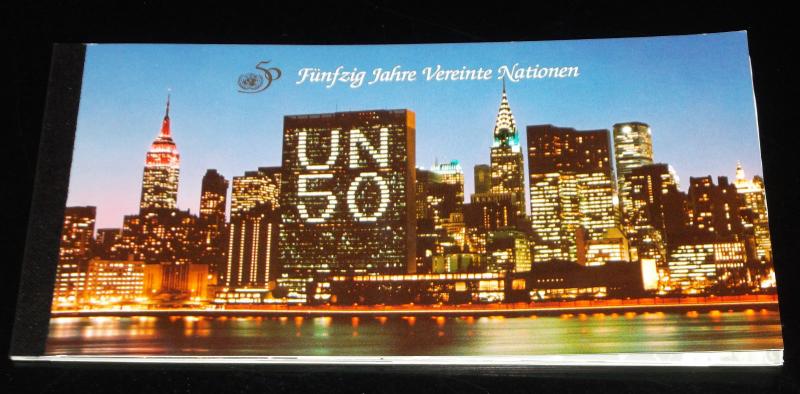 U.N.VIENNA, 1995, 50th ANNIVERSARY  CTO, PRESTIGE BOOKLET  NICE!! LQQK!