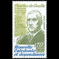 NEW CALEDONIA 1980 - Scott# C168 De Gaulle Set of 1 NH