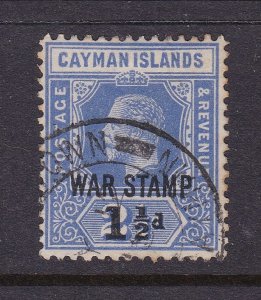Cayman Islands Scott MR3, 1917 War Tax, FVF Used. Scott $2500