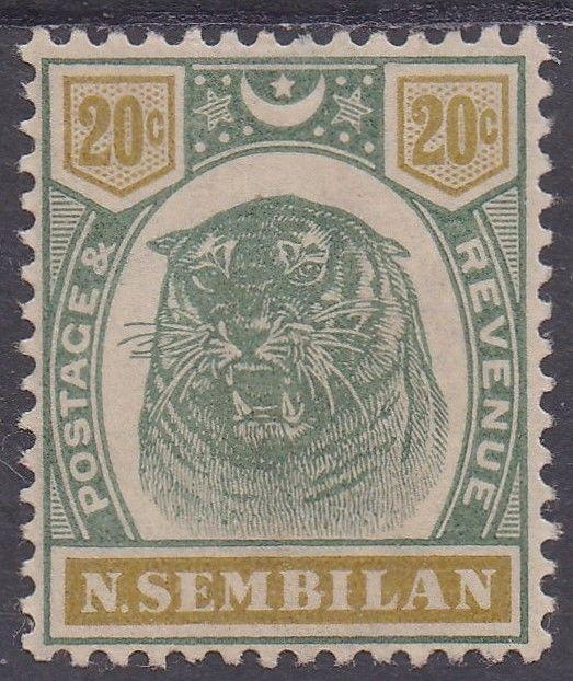 NEGRI SEMBILAN 1895 TIGER 20C 