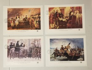 US Scott 1686-89 1976 American Bicentennial Souvenir Sheets FDC Set of 4 z3487