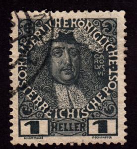 Austria 110a Karl VI on Chalky Paper 1908