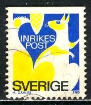 Sweden; 1980: Sc. # 1323: O/Used Cpl. Set