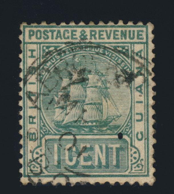 GUYANA / BRITISH GUIANA - 1901 - STABROEK GEORGETOWN SINGLE CIRCLE DS ON SG213