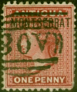 Montserrat 1883 1d Red SG6 Good Used 