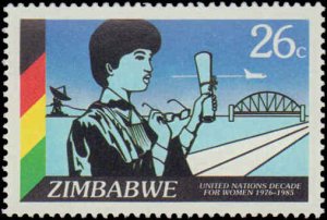 Zimbabwe #519-521, Complete Set(3), 1985, Never Hinged