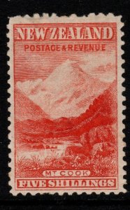 NEW ZEALAND SG270 1899 5/= VERMILION p11 MTD MINT 