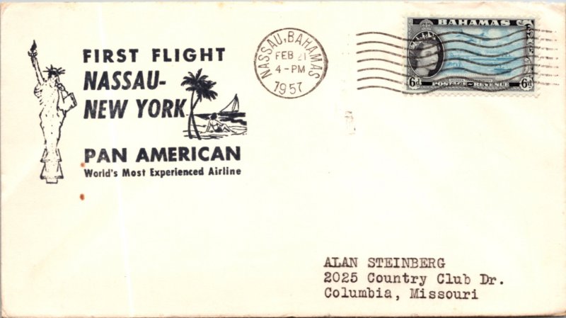 Bahamas, First Flight, United States, New York