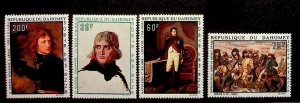 DAHOMEY Sc C97-100 NH ISSUE OF 1969 - NAPOLEON