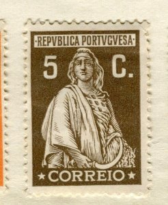 PORTUGAL; 1926 early Ceres issue Mint hinged 5c. value