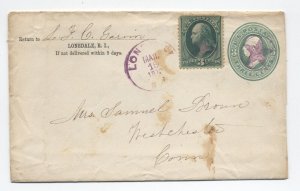 1870s Lonsdale RI 3ct banknote, PSE cover star in circle killer [H.4293]
