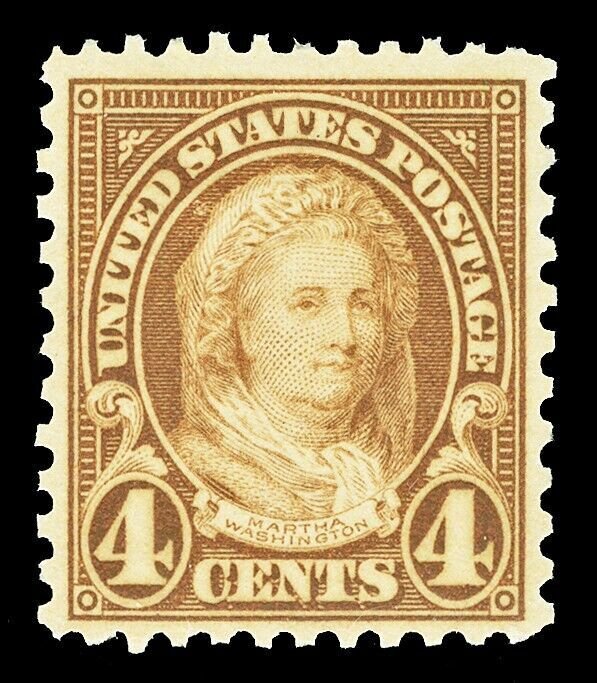 Scott 556 1923 4c Martha Washington Perf 11 Mint F-VF OG NH Cat $35