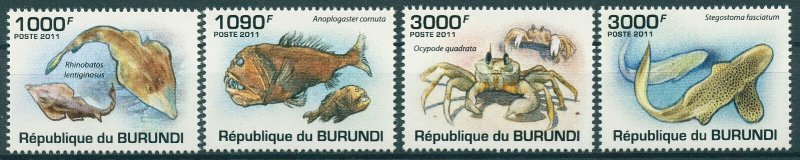 Burundi MNH Set Of Marine Life 2011