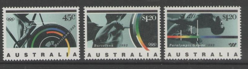 AUSTRALIA SG1358/60 1992 OLYMPIC & PARALYMPIC GAMES MNH