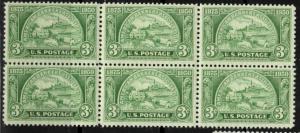 US Stamp #987 MNH - American Bankers Association Block of 6