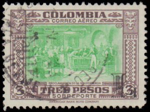 Colombia #C206, Incomplete Set, 1951, Used