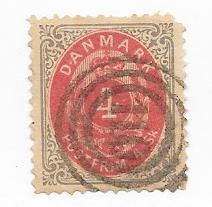 Denmark  #18 4s gray & carmine     (U) CV $10.00