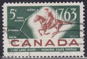 Canada 413 French-Canadian Pony Express 5¢ 1963