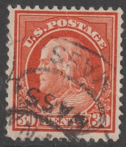 U.S.  Scott# 420 1912-14 Regular Issue VF Used