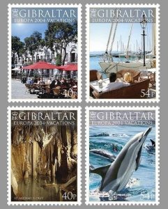 Gibraltar - Europa Vacations - 4 Stamp  Set 7H-002