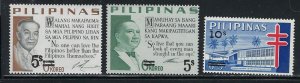 Philippines 984-86 MNH 1968 Surcharges