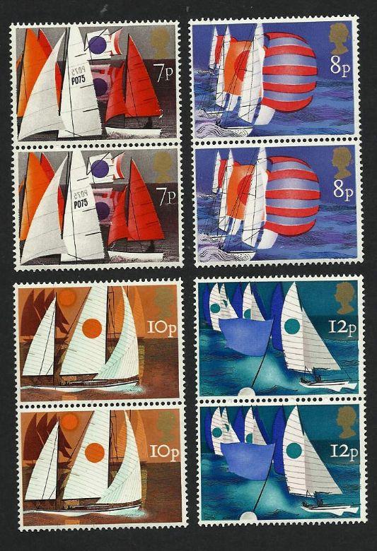 Great Britain UK Stamps Pairs  Sc#745-48   x4  MNH #MP1630