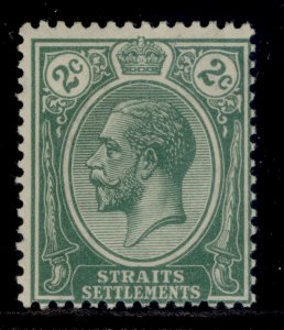 MALAYSIA - Straits Settlements GV SG219, 2c green, VLH MINT.