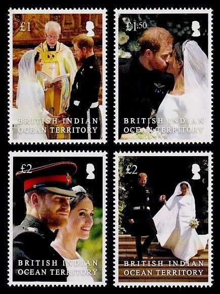 British Indian Ocean Territory Sc# 489-92 MNH Royal Wedding