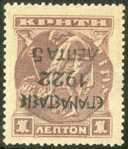 Crete Stamps MLH XF Invert