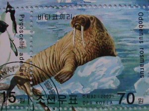 ​KOREA 2003 SC# 4323 ARCTIC & ANTARCTIC ANIMALS-CTO SHEET-VERY FINE