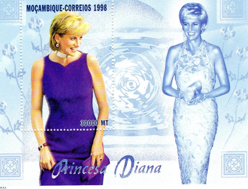 Mozambique 1998 Sc#1309 Diana Princess of Wales SS (1) MNH