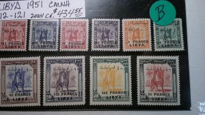 Libya 1951 OVERPRINTS Scott#112-121 complete set of 10 MNH VF XF