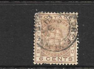 BRITISH GUIANA  1876  6c  SHIP  FU  SG 129