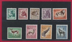 1961-62 SOUTH AFRICA ENGLISH COLONIES - Animals Yv. 235/243 MNH **