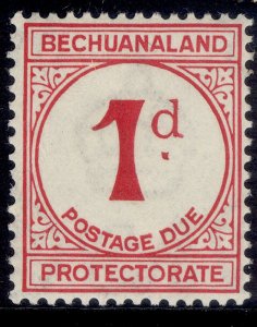 BECHUANALAND PROTECTORATE GV SG D5, 1d carmine, NH MINT. ORDINARY