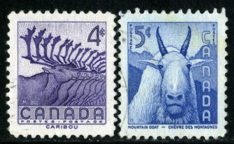 Canada - #360-361 - USED SET OF 2 STAMPS -1956 - Item C260