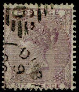 SG70, 6d pale lilac, USED. Cat £125. IRELAND. 