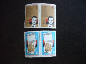 Stamps - Cuba - Scott# 850-851 - Mint Hinged Set of 2 Stamps in Pairs