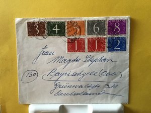 Netherlands 1958 numeral stamps cover  Hotel Patria R24965