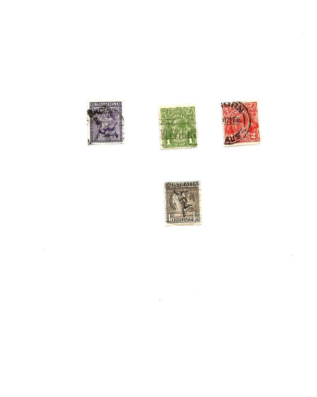 used Australian Stamps