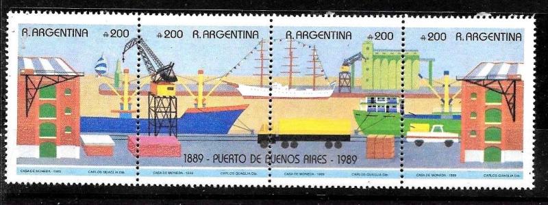 ARGENTINA 1990 PORT CENTENARY SHIPS YV 1709-12 Mi 2008-11 MNH