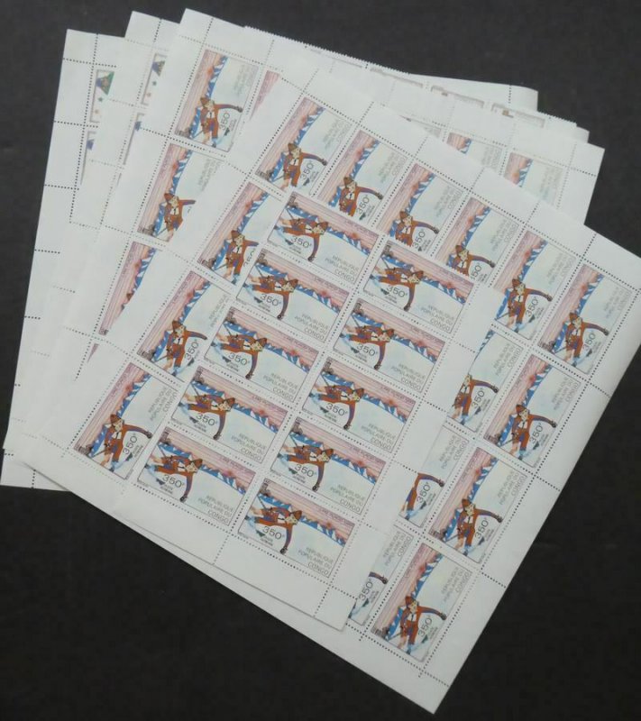 EDW1949SELL : CONGO 1979 Scott #C263-64 Olympics. 58 stamps. VF MNH. Cat $319.00