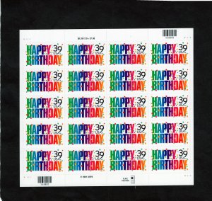 4079 Happy Birthday, MNH sheet/20 (#V1111)