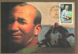 #2376 Knute Rockne Maxi FDC