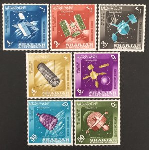 Sharjah 1964 #42-8, Satellites, MNH.