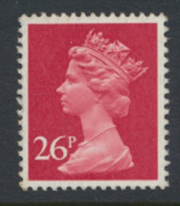 GB Machin 26p SG X971 SC#  MH130 MNH All Over Phosphor see scan & details