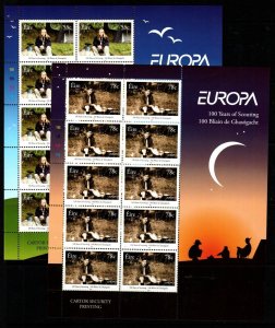 IRELAND SG1840/1 2007 EUROPA CENTENARY OF SCOUTING SHEETLETS MNH