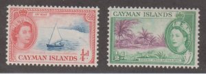 Cayman Islands Scott #135-136 Stamp - Mint NH Set