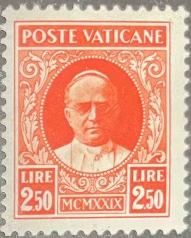 1929 Stamp of Vatican City of Pope Pius XI SC# 11 MH OG