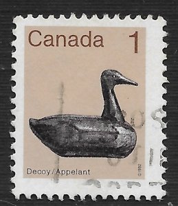 Canada #917 1c Duck Decoy